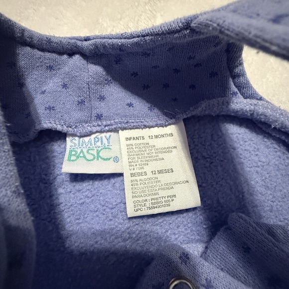 Simply Basic Girls VTG Overalls Bibs Size 12 Months Dog Polkadots‎ - Picture 6 of 8